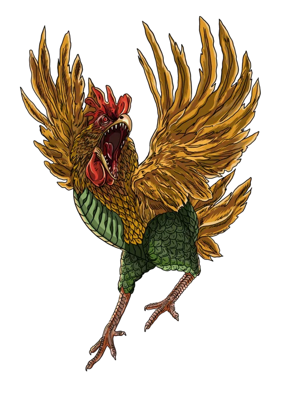 Chicken Raptor — a monster from the Shattered Realms LitRPG world