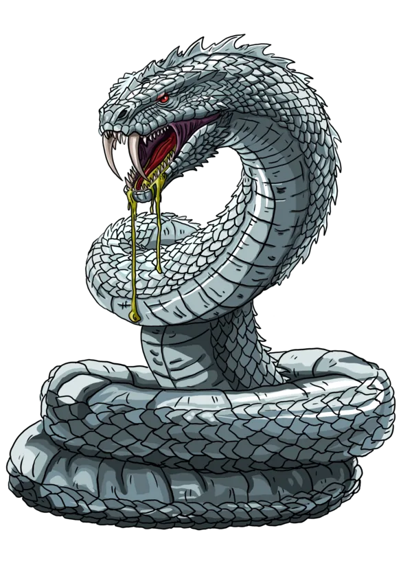 Great Siren Snake — a monster from the Shattered Realms LitRPG world